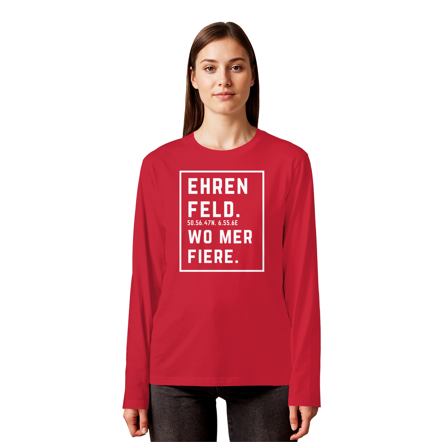 Ehrenfeld Fiere Druck - Organic Longsleeve T-Shirt