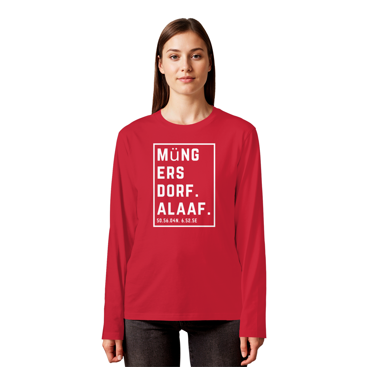 Müngersdorf Alaaf Druck - Organic Longsleeve T-Shirt