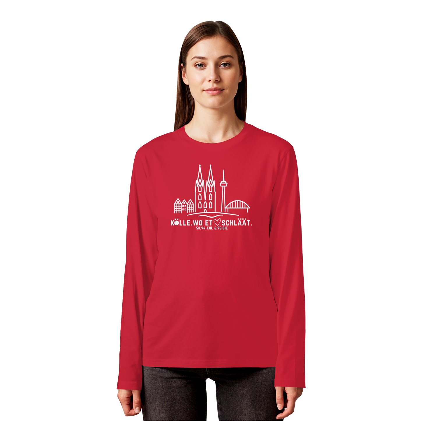 Skyline Hätz Druck  - Organic Longsleeve T-Shirt