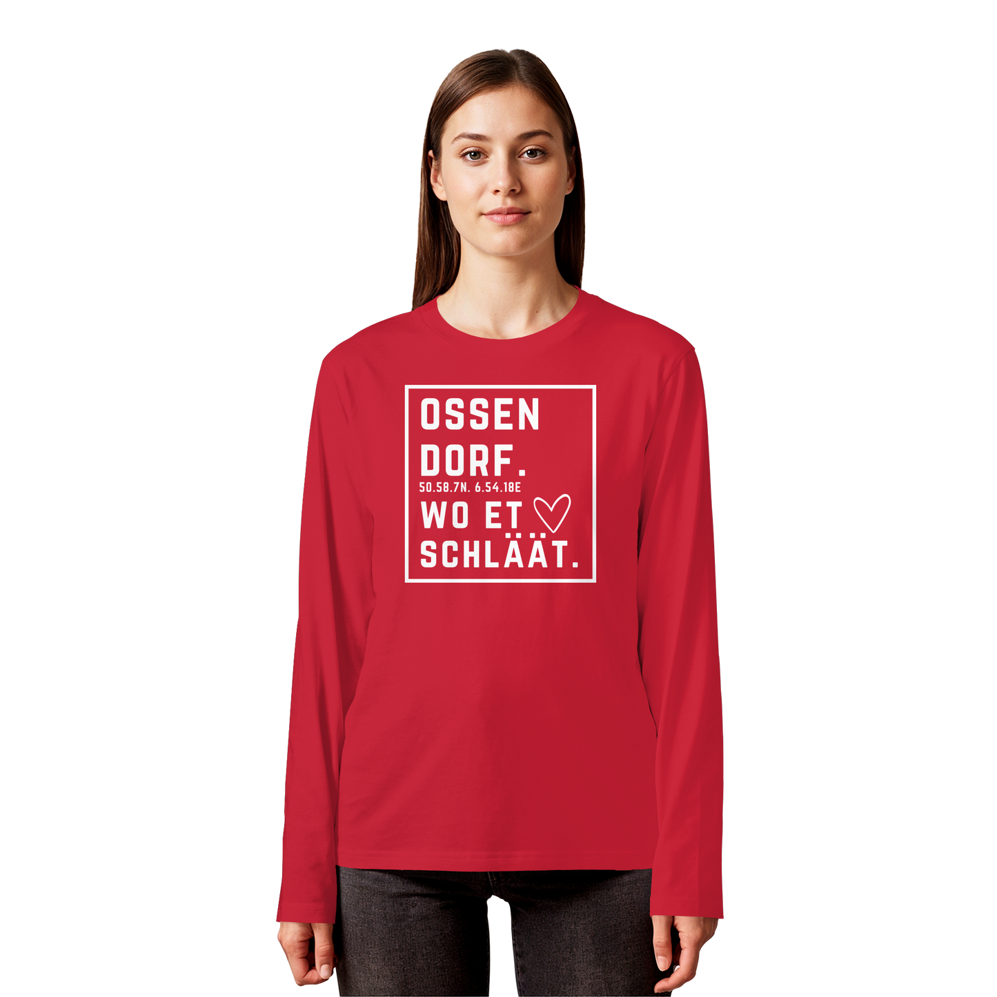 Ossendorf Hätz Druck - Organic Longsleeve T-Shirt