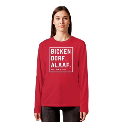 Bickendorf Alaaf Druck - Organic Longsleeve T-Shirt