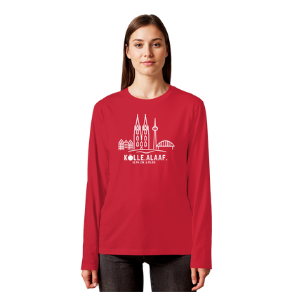 Skyline Alaaf Druck - Organic Longsleeve T-Shirt