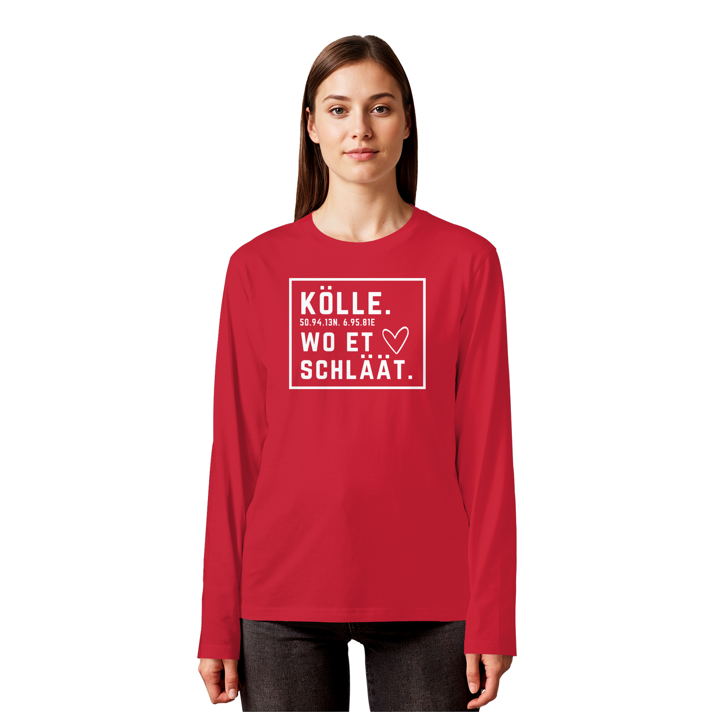 Kölle Hätz Druck - Organic Longsleeve T-Shirt
