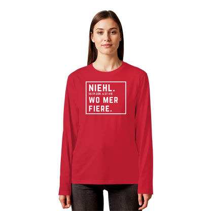Niehl Fiere Druck - Organic Longsleeve T-Shirt