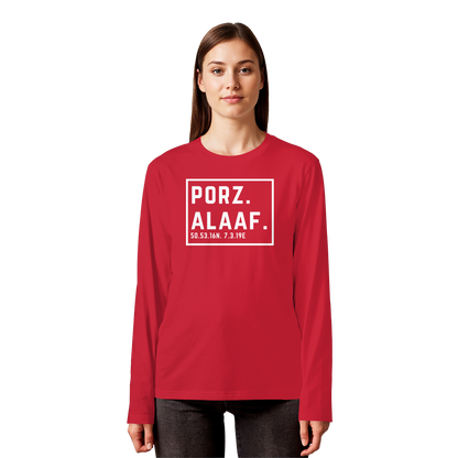 Porz Alaaf Druck - Organic Longsleeve T-Shirt