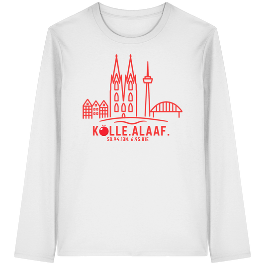 Skyline Alaaf Druck - Organic Longsleeve T-Shirt