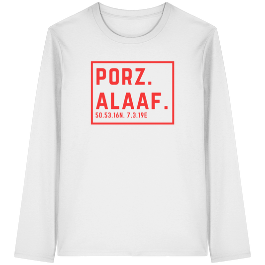 PorzAlaaf Druck - Organic Longsleeve T-Shirt