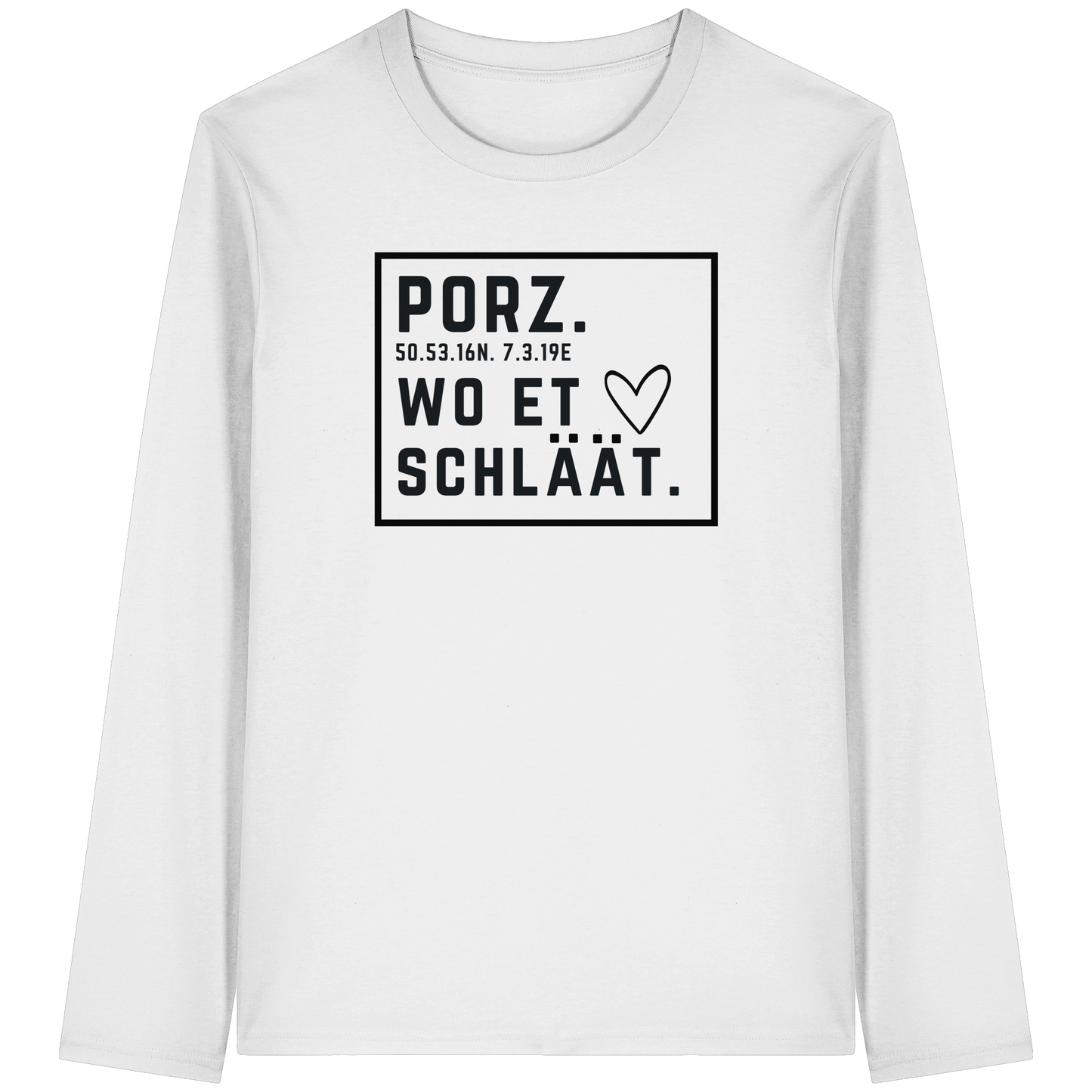 Porz Hätz Druck - Organic Longsleeve T-Shirt