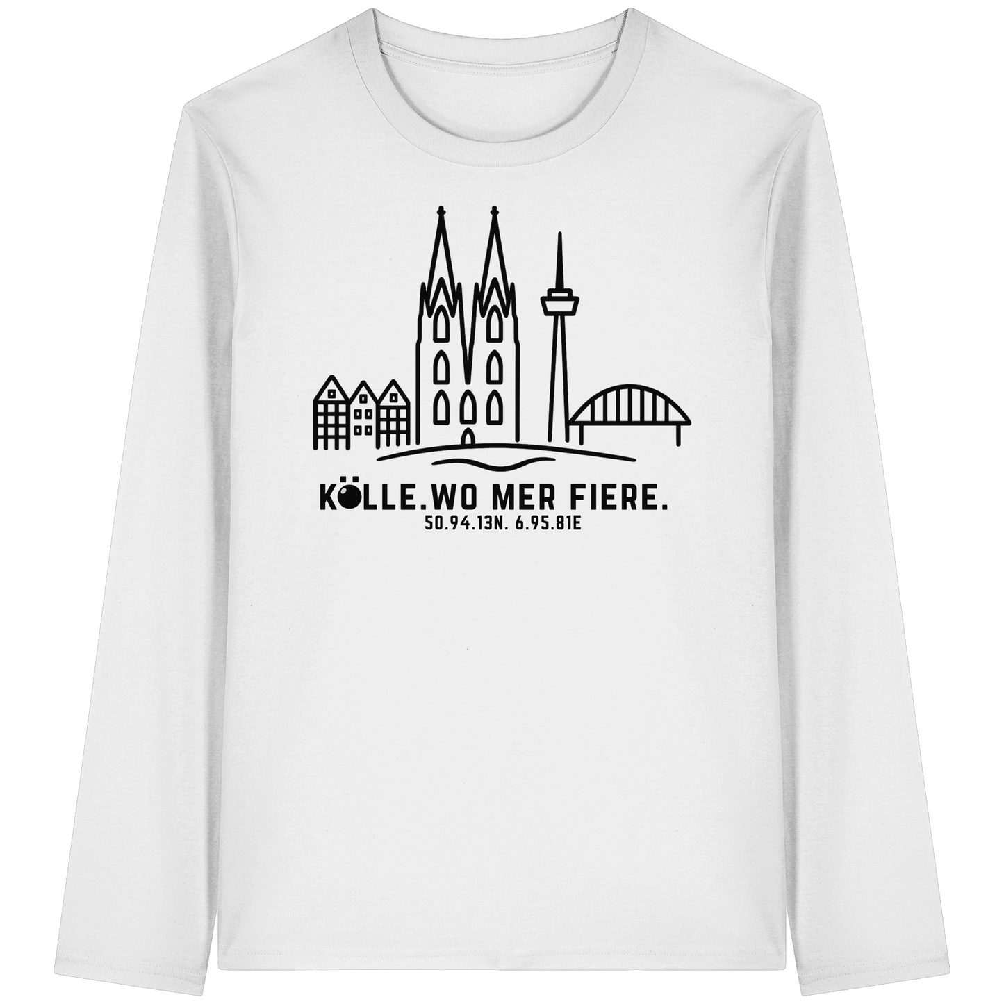 Skyline Fiere Druck - Organic Longsleeve T-Shirt