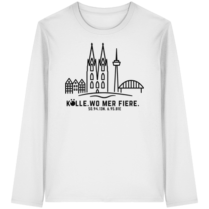 Skyline Fiere Druck - Organic Longsleeve T-Shirt