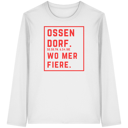 Ossendorf Fiere Druck - Organic Longsleeve T-Shirt