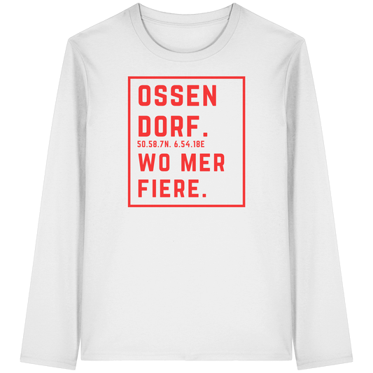 Ossendorf Fiere Druck - Organic Longsleeve T-Shirt
