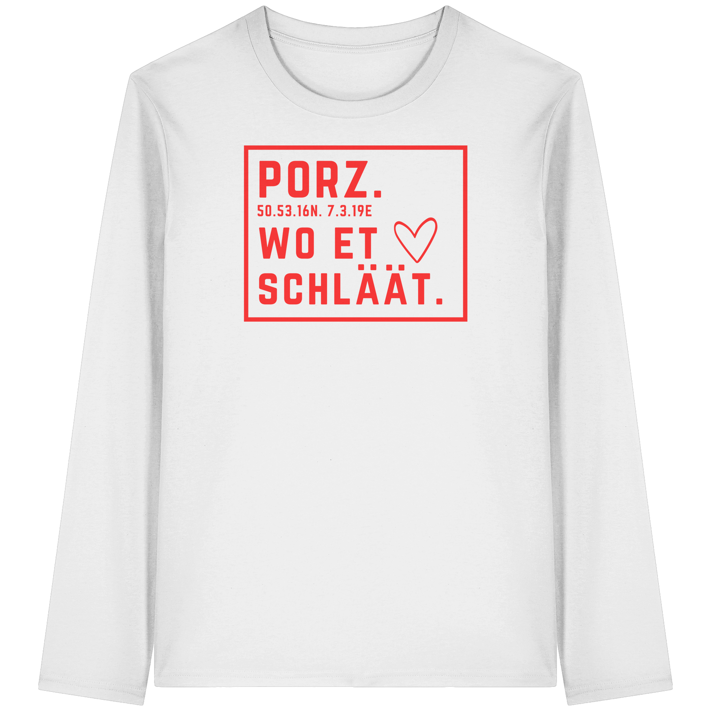 Porz Hätz Druck - Organic Longsleeve T-Shirt