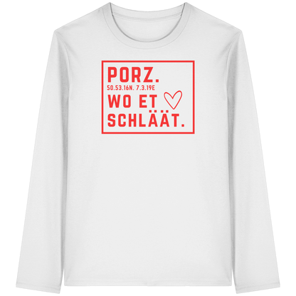 Porz Hätz Druck - Organic Longsleeve T-Shirt