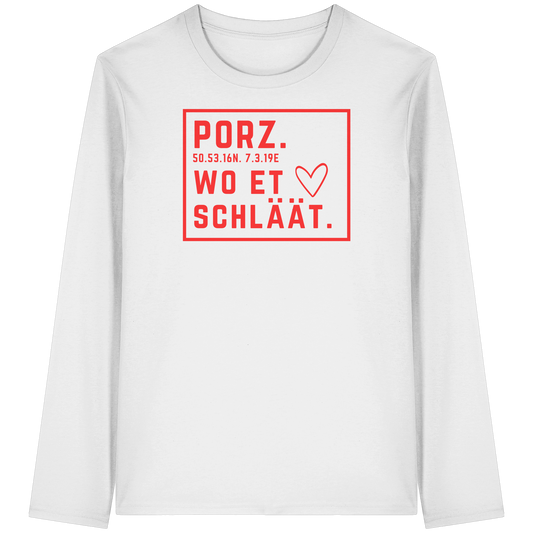 Porz Hätz Druck - Organic Longsleeve T-Shirt