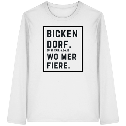 Bickendorf Fiere Druck - Organic Longsleeve T-Shirt