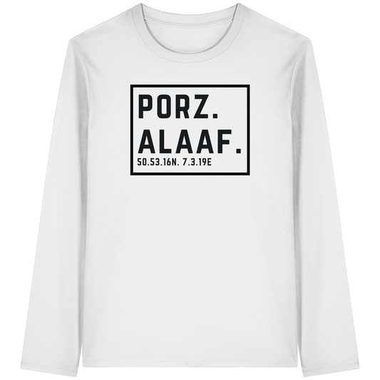 Porz Alaaf Druck - Organic Longsleeve T-Shirt