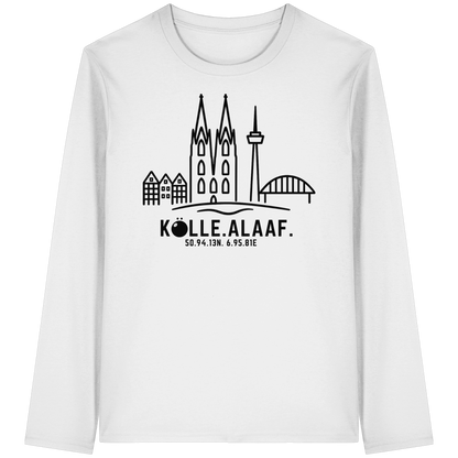 Skyline Alaaf Druck - Organic Longsleeve T-Shirt