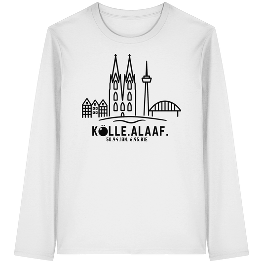 Skyline Alaaf Druck - Organic Longsleeve T-Shirt