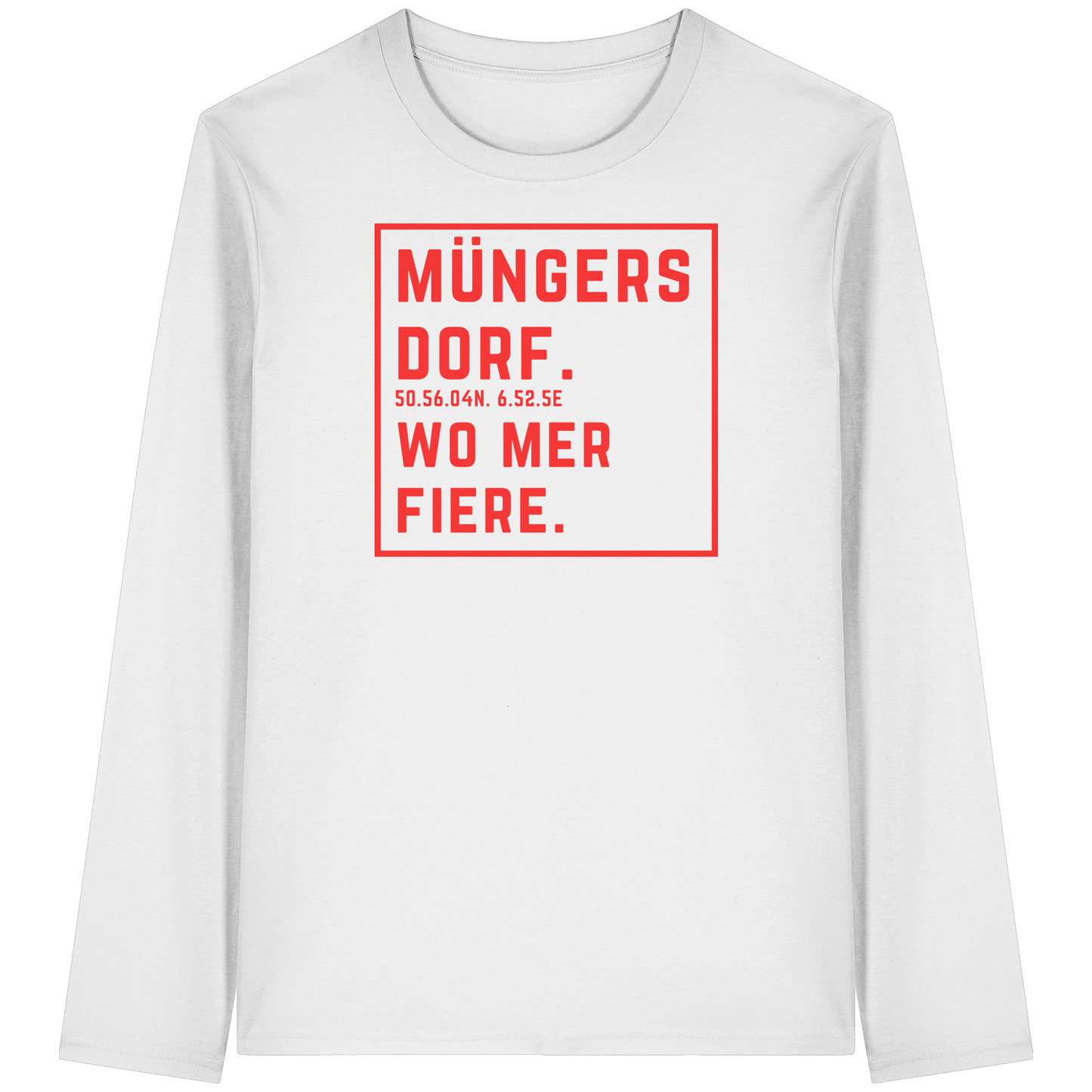 Müngersdorf Fiere Druck - Organic Longsleeve T-Shirt
