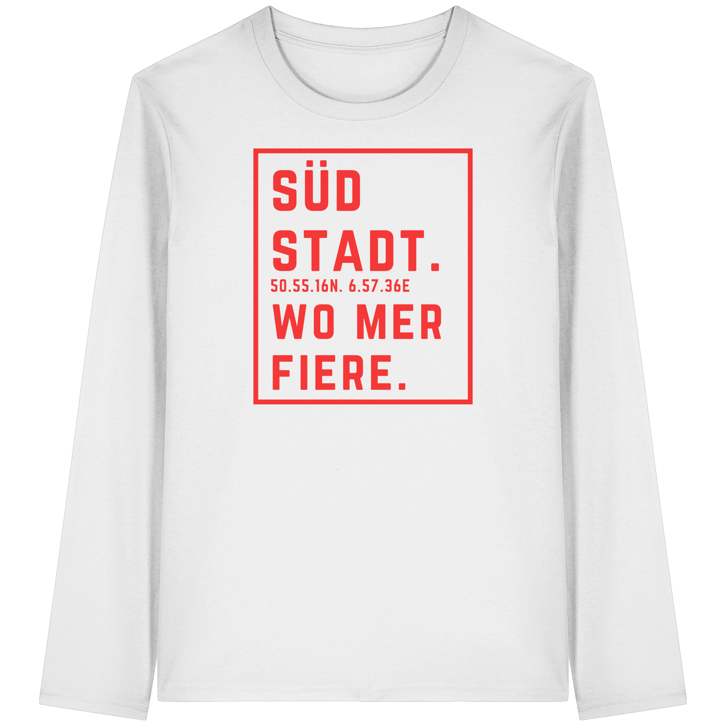 Südstadt Fiere Druck - Organic Longsleeve T-Shirt