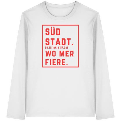Südstadt Fiere Druck - Organic Longsleeve T-Shirt