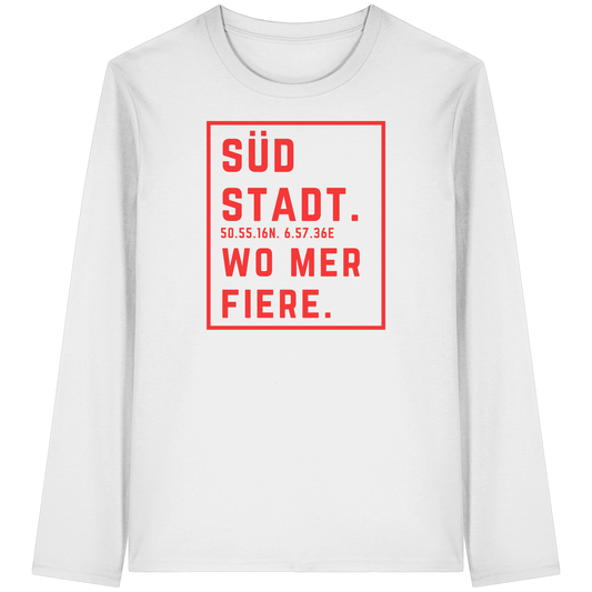 Südstadt Fiere Druck - Organic Longsleeve T-Shirt