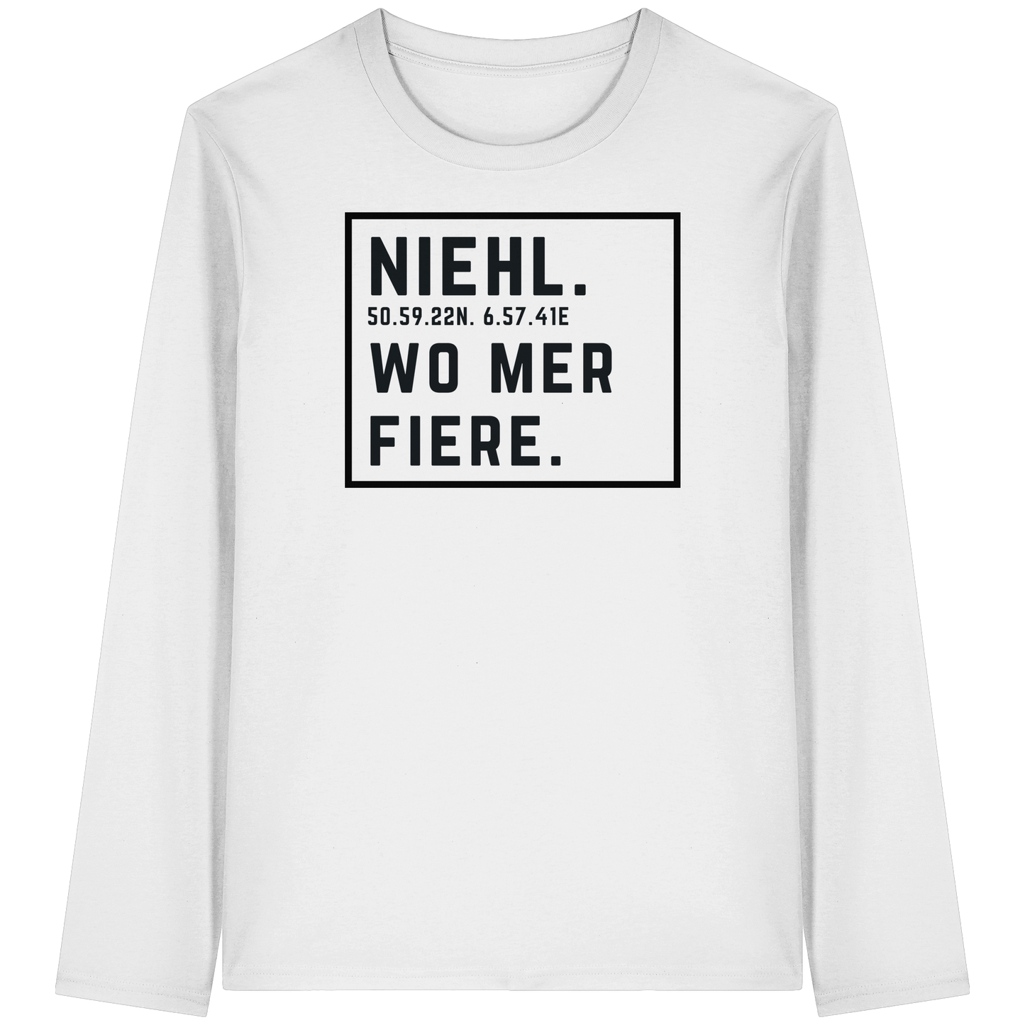 Niehl Fiere Druck - Organic Longsleeve T-Shirt