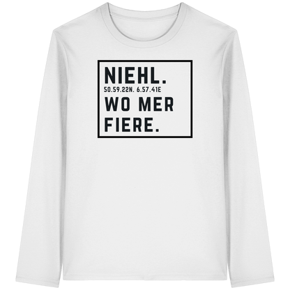 Niehl Fiere Druck - Organic Longsleeve T-Shirt