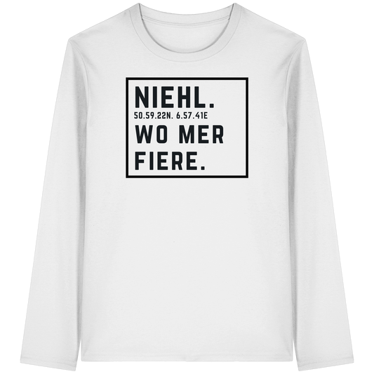 Niehl Fiere Druck - Organic Longsleeve T-Shirt