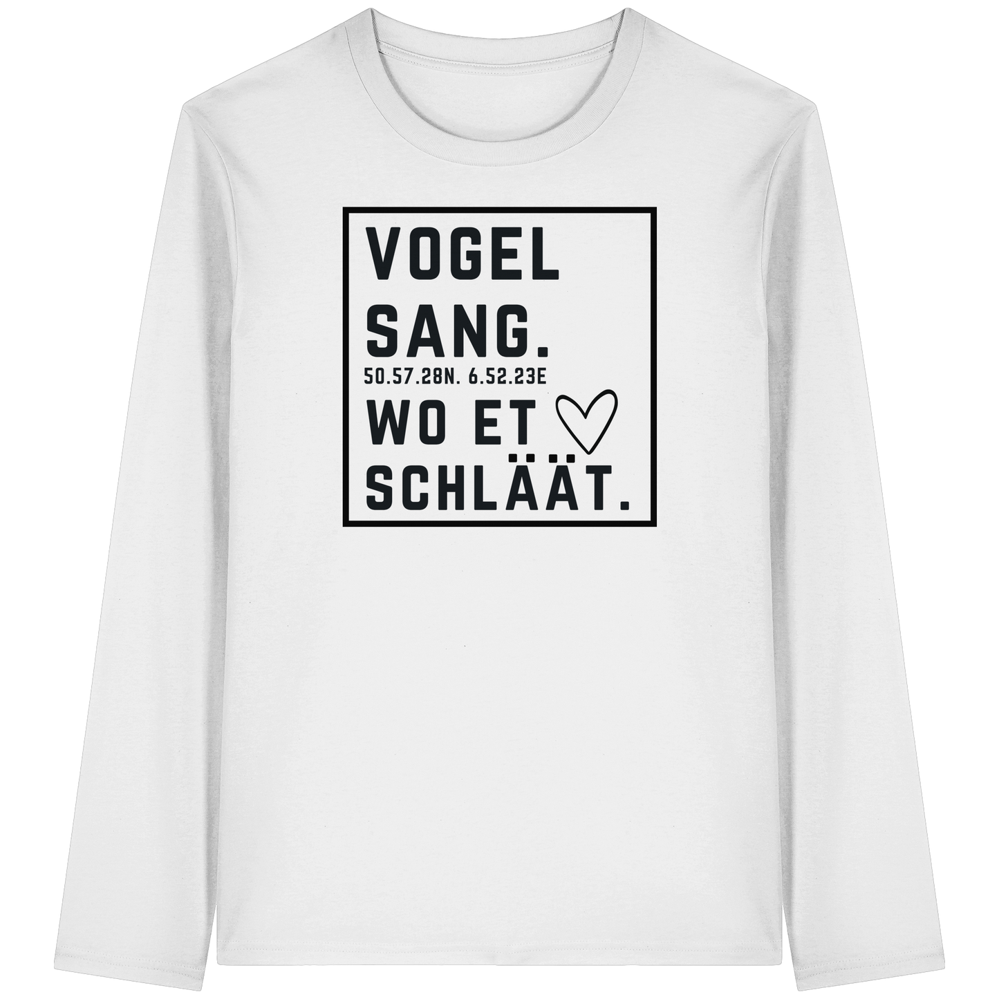 Vogelsang Hätz Druck - Organic Longsleeve T-Shirt