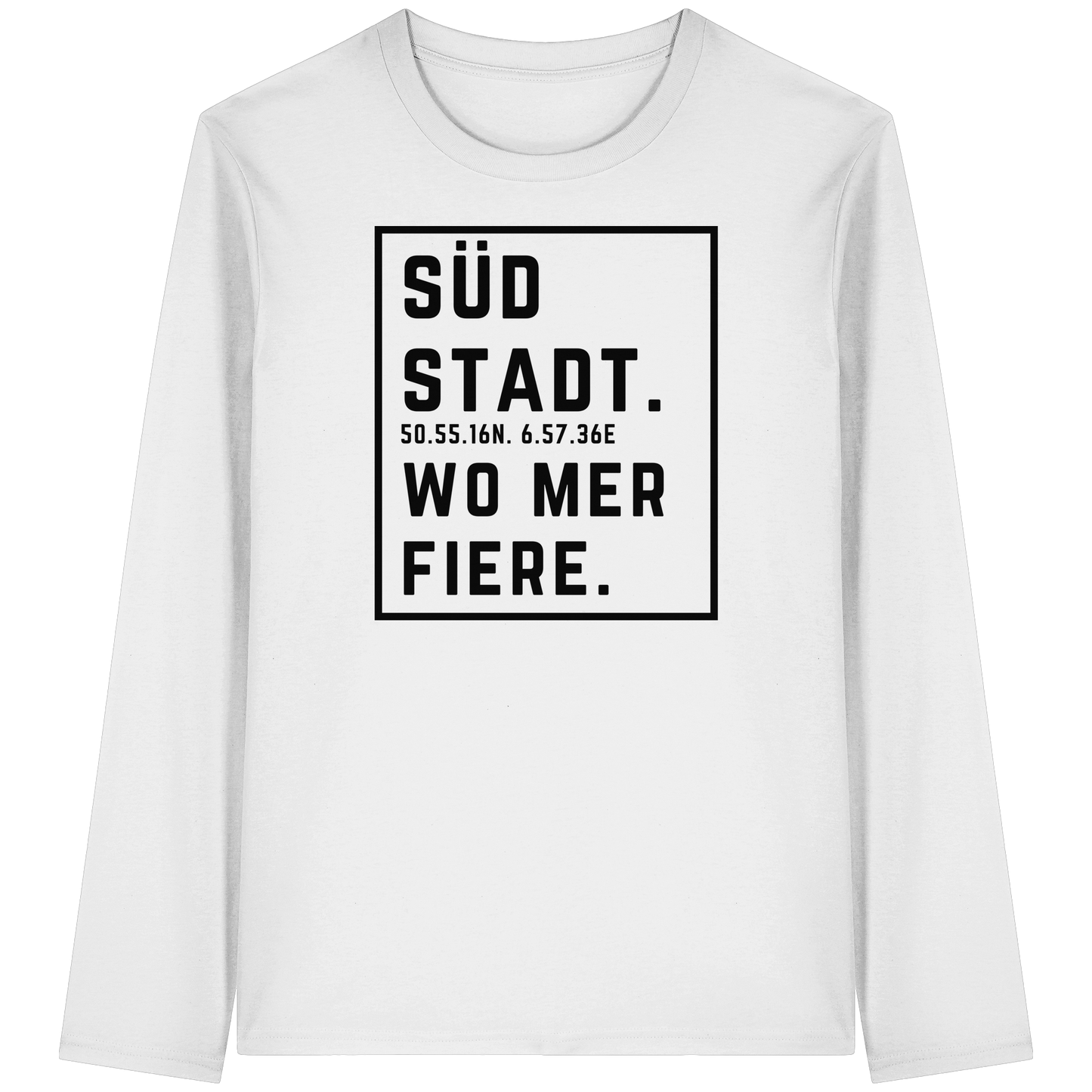 Südstadt Fiere Druck - Organic Longsleeve T-Shirt