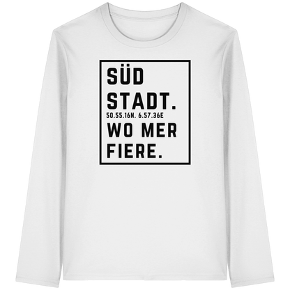 Südstadt Fiere Druck - Organic Longsleeve T-Shirt