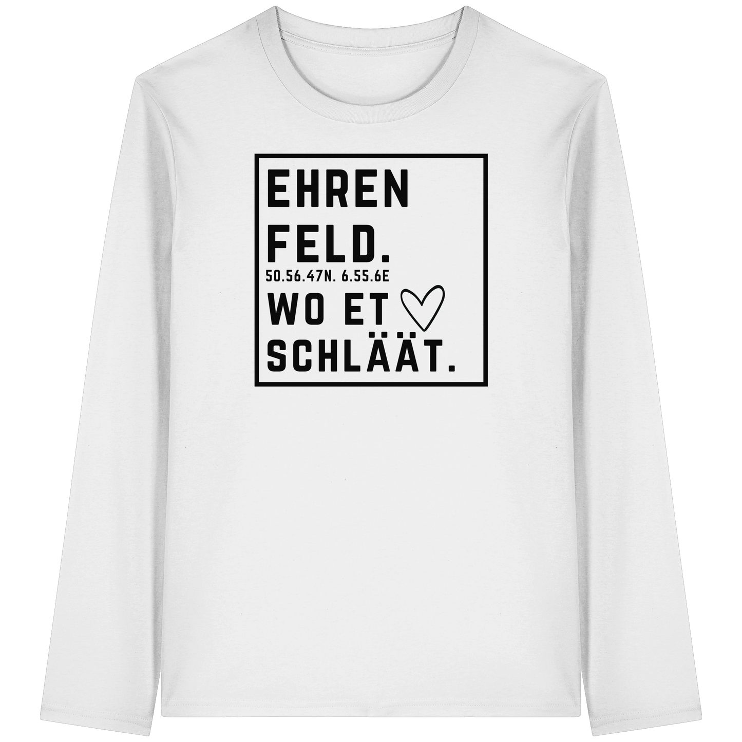 Ehrenfeld Hätz Druck - Organic Longsleeve T-Shirt