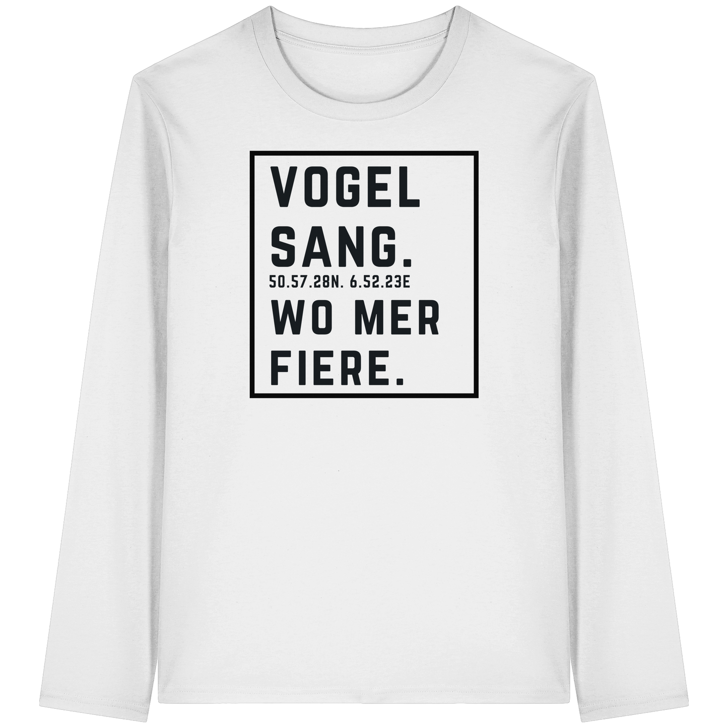 Vogelsang Fiere Druck - Organic Longsleeve T-Shirt