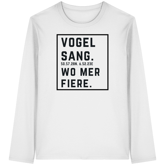 Vogelsang Fiere Druck - Organic Longsleeve T-Shirt