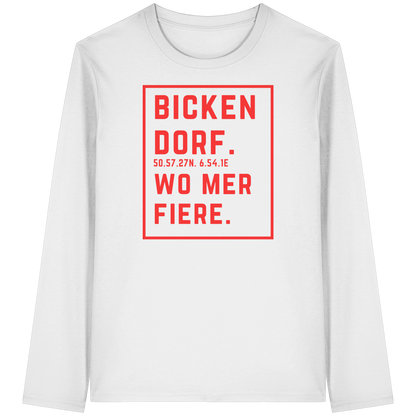 Bickendorf Fiere Druck - Organic Longsleeve T-Shirt