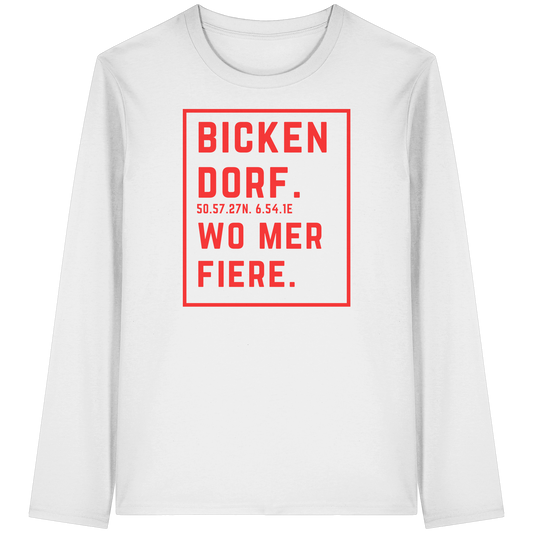 Bickendorf Fiere Druck - Organic Longsleeve T-Shirt