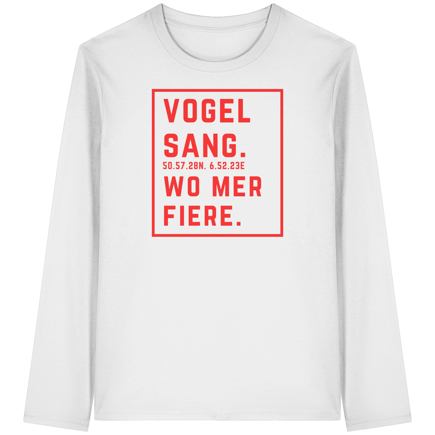 Vogelsang Fiere Druck - Organic Longsleeve T-Shirt