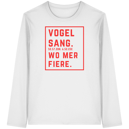 Vogelsang Fiere Druck - Organic Longsleeve T-Shirt