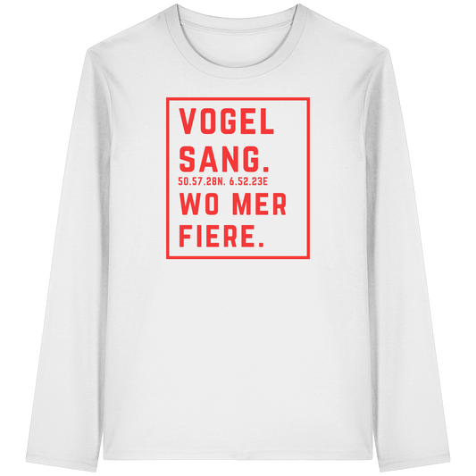 Vogelsang Fiere Druck - Organic Longsleeve T-Shirt