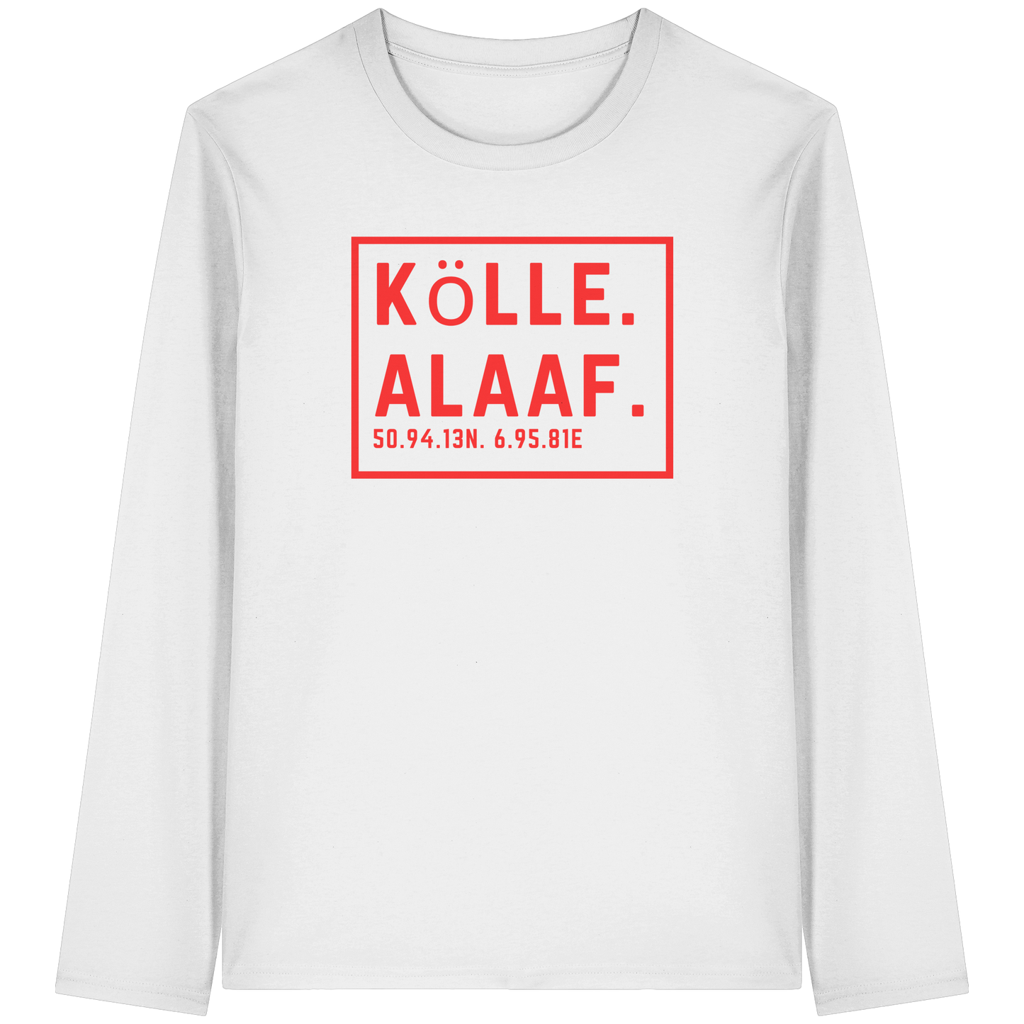 Kölle Alaaf Druck - Organic Longsleeve T-Shirt