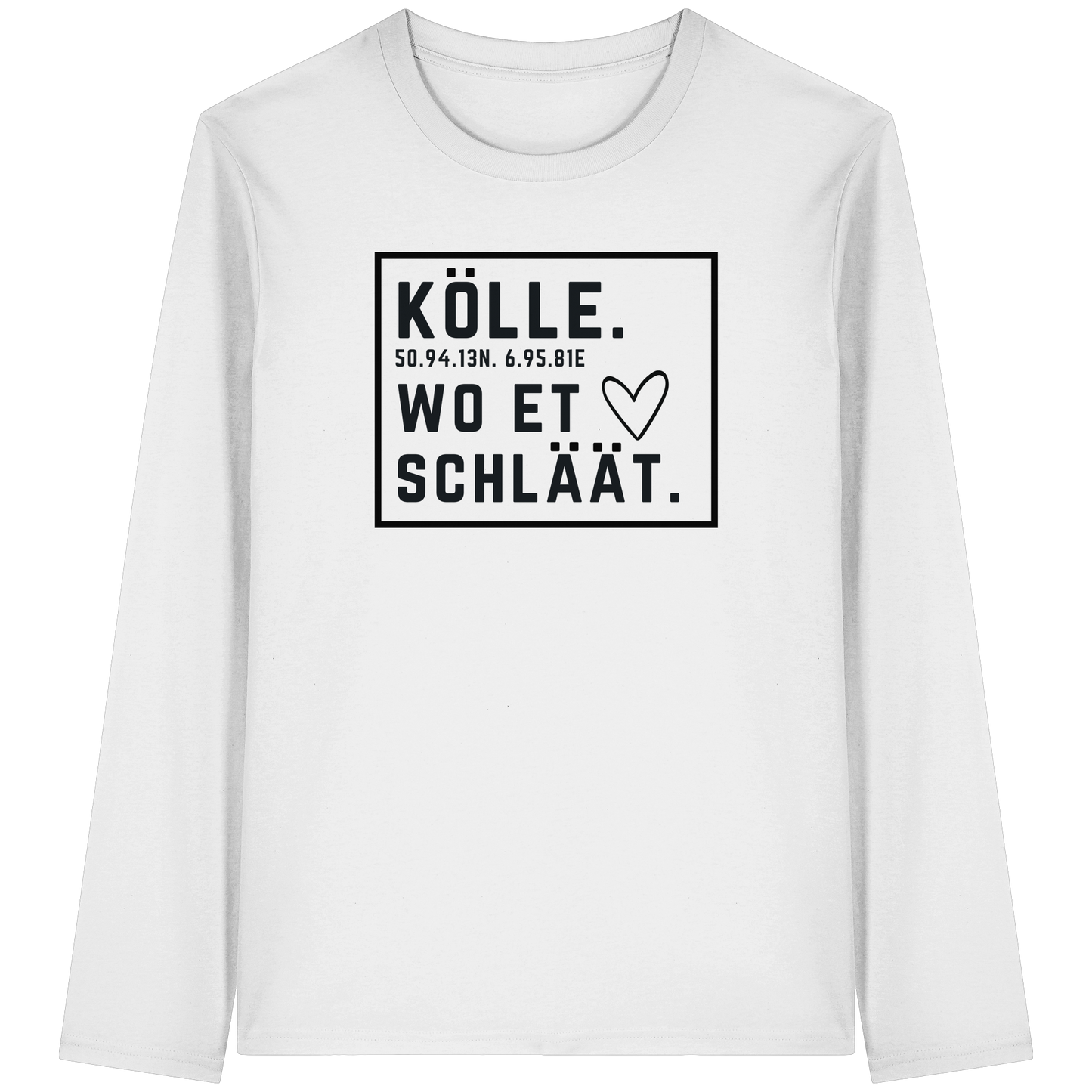Kölle Hätz Druck - Organic Longsleeve T-Shirt