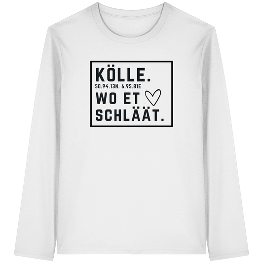 Kölle Hätz Druck - Organic Longsleeve T-Shirt