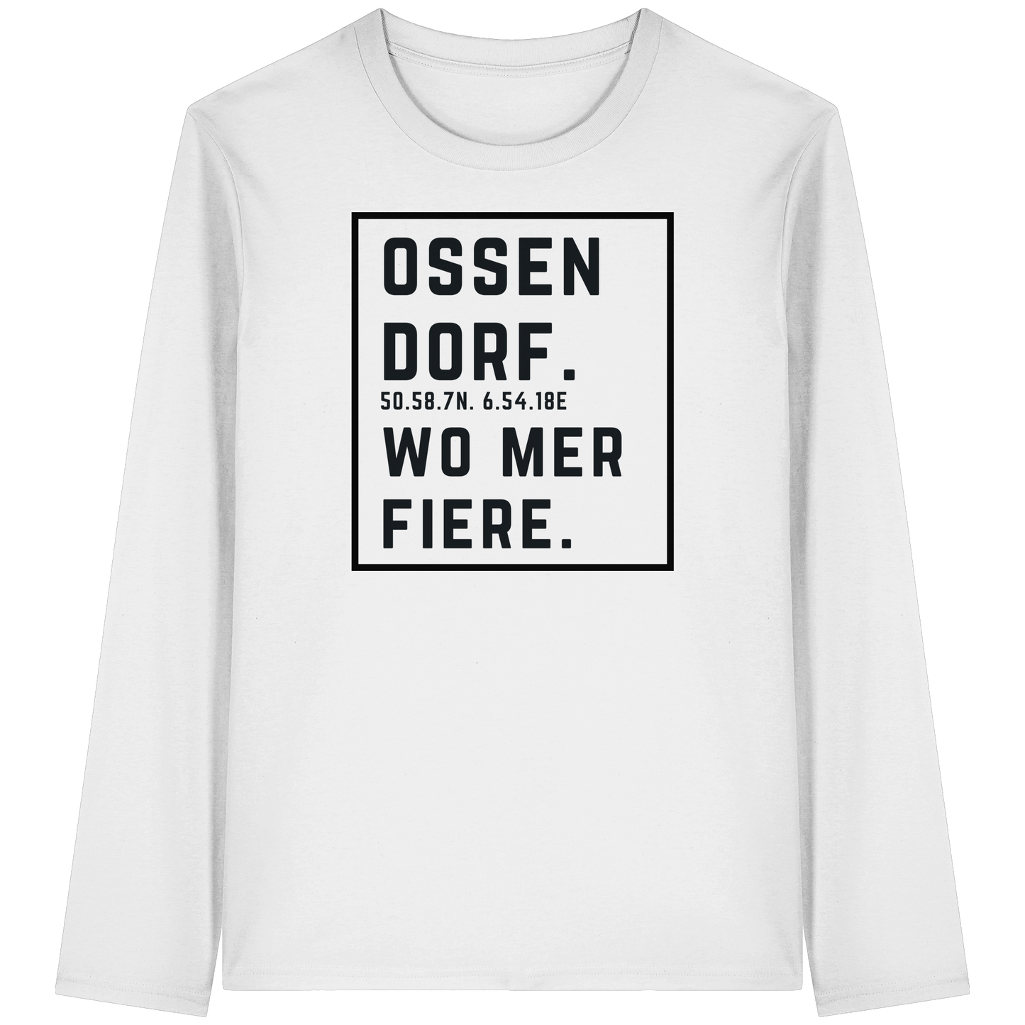 Ossendorf Fiere Druck - Organic Longsleeve T-Shirt