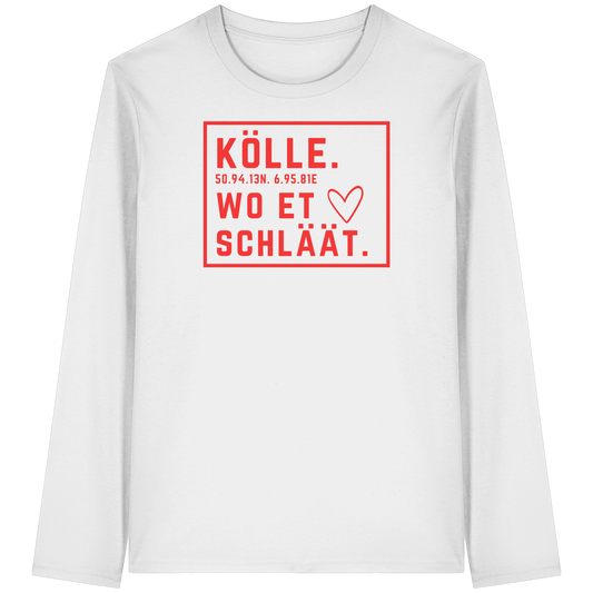 Kölle Hätz Druck - Organic Longsleeve T-Shirt