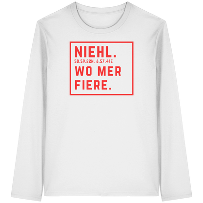 Niehl Fiere Druck - Organic Longsleeve T-Shirt