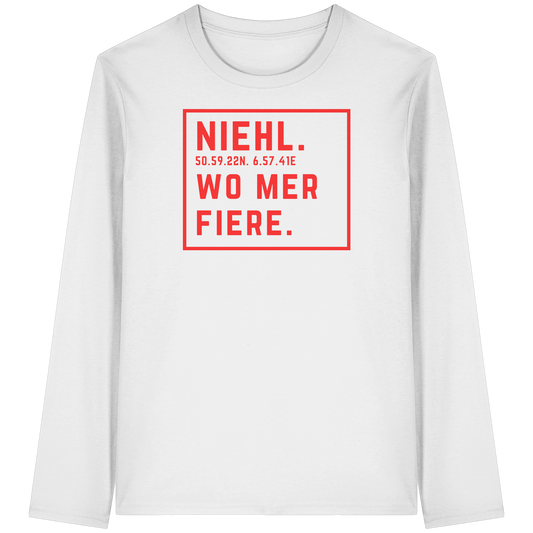 Niehl Fiere Druck - Organic Longsleeve T-Shirt