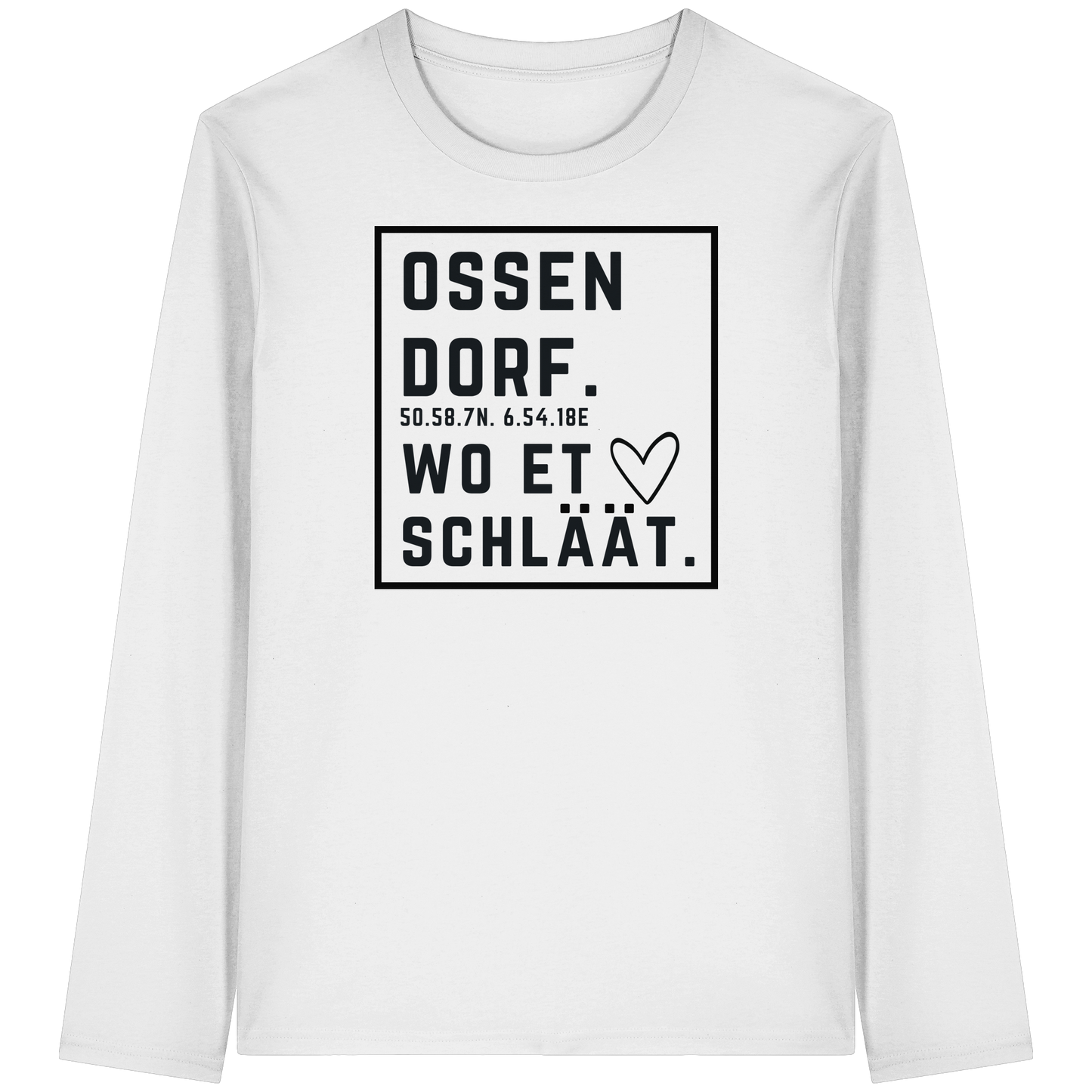 Ossendorf Hätz Druck - Organic Longsleeve T-Shirt