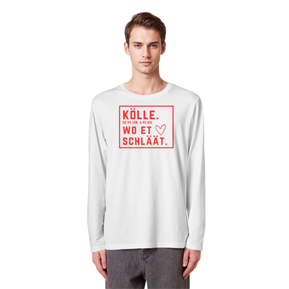 Kölle Hätz Druck - Organic Longsleeve T-Shirt